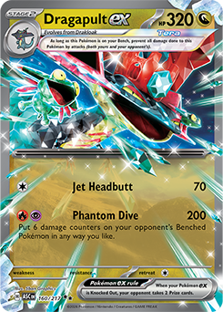 Dragapult ex Phantom Dive: Unleash 200 Damage & Bench Spread